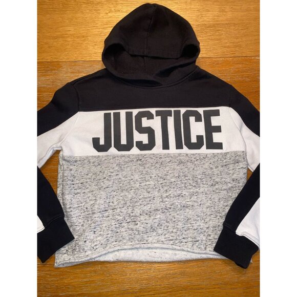 Justice Girls Colorblock Hoodie-size 10 - Picture 1 of 4